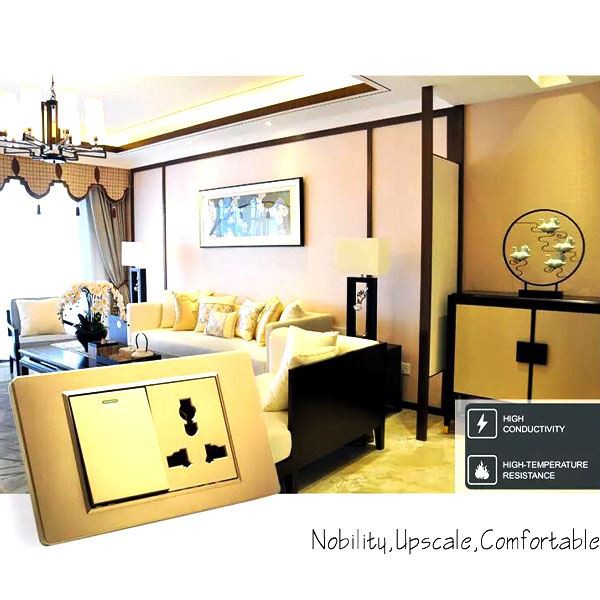 Multi Faction razsvetljava električna stenska stikala in vtičnica velika plošča